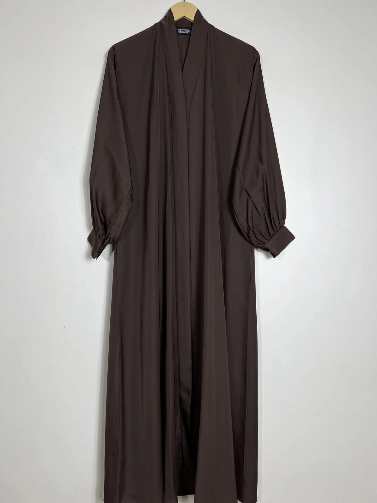 Brown - Front Open Abaya HJ0778 Main image