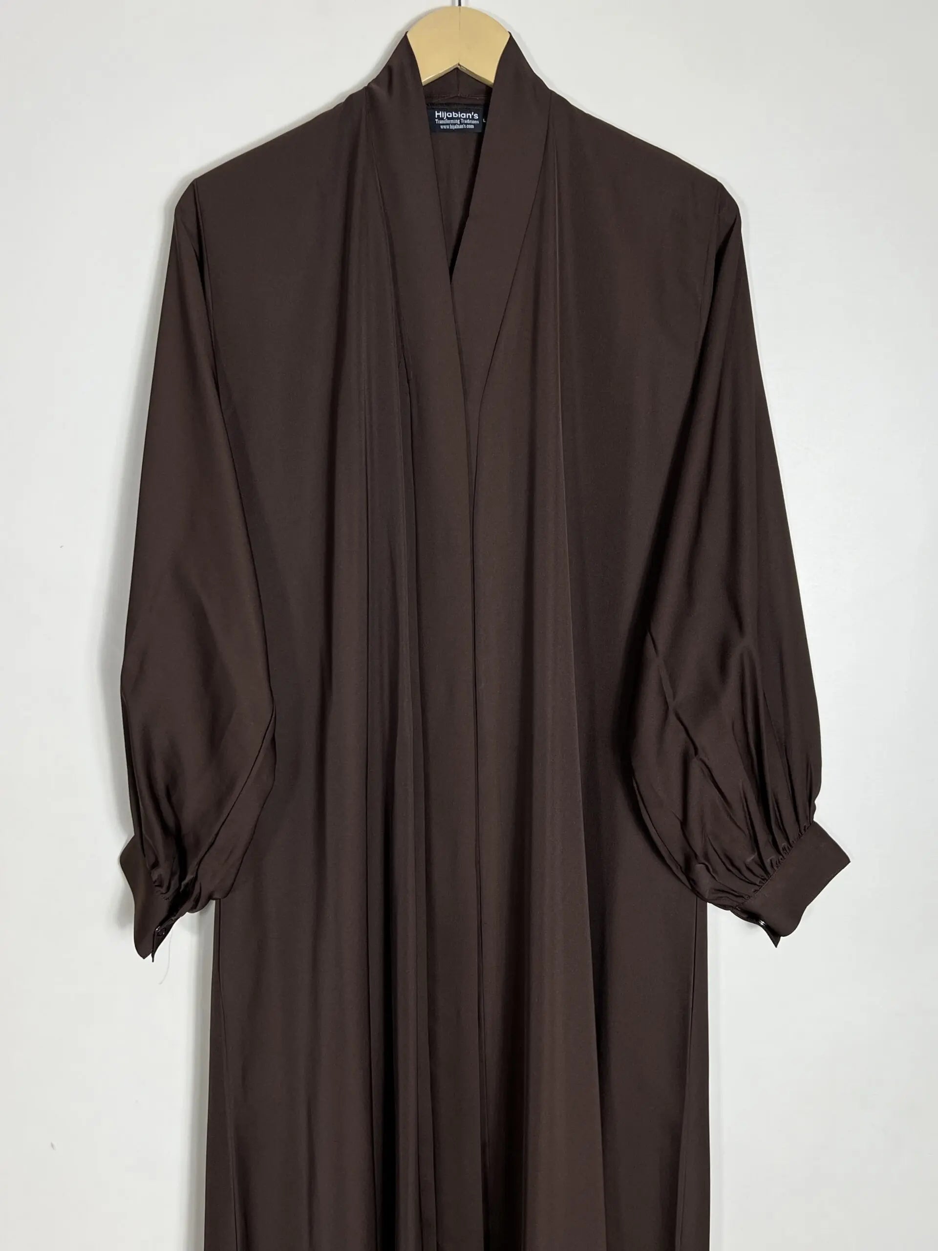 Brown - Front Open Abaya HJ0778 Secondary image