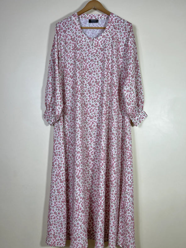 Blush - Floral Maxi Abaya HJ1663
