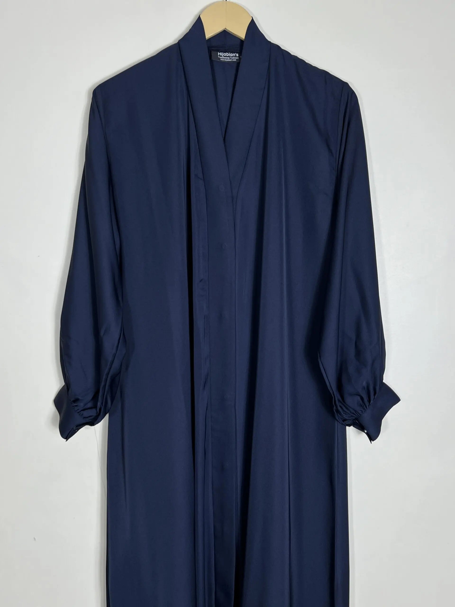 Blue - Front Open Abaya HJ0776 Secondary image