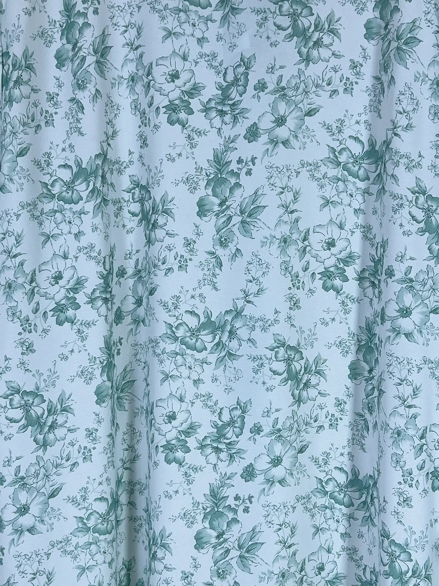 Mint White - Floral Maxi Abaya HJ1664