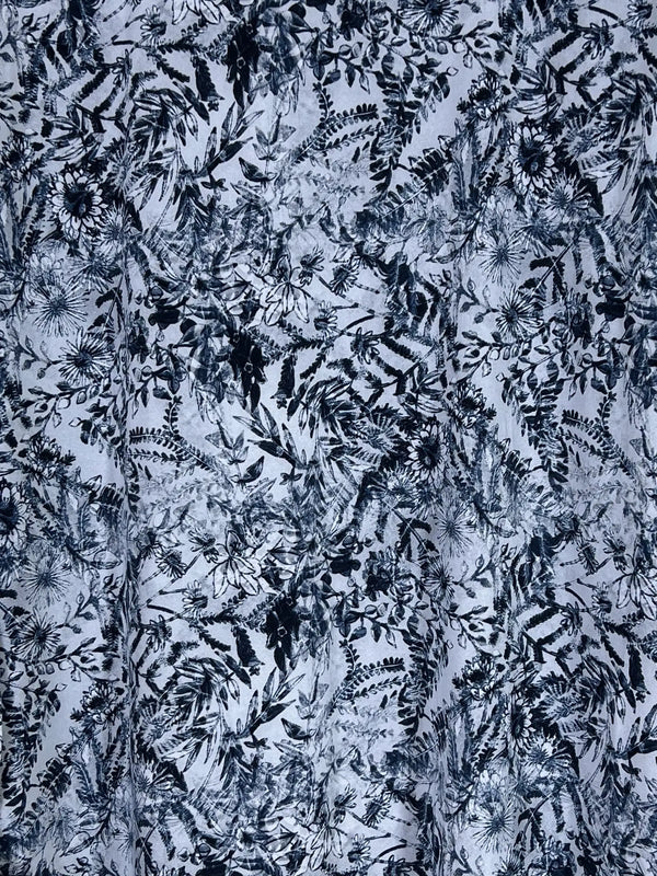 Steel Blue - Printed Maxi Abaya HJ1665