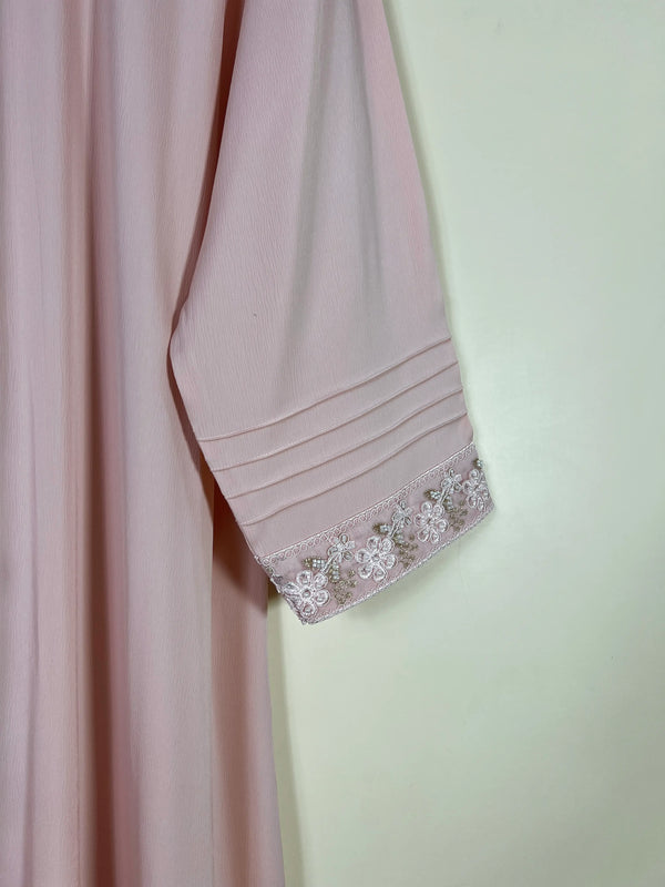 Dusty Rose - Dream Lace Abaya HJ1672