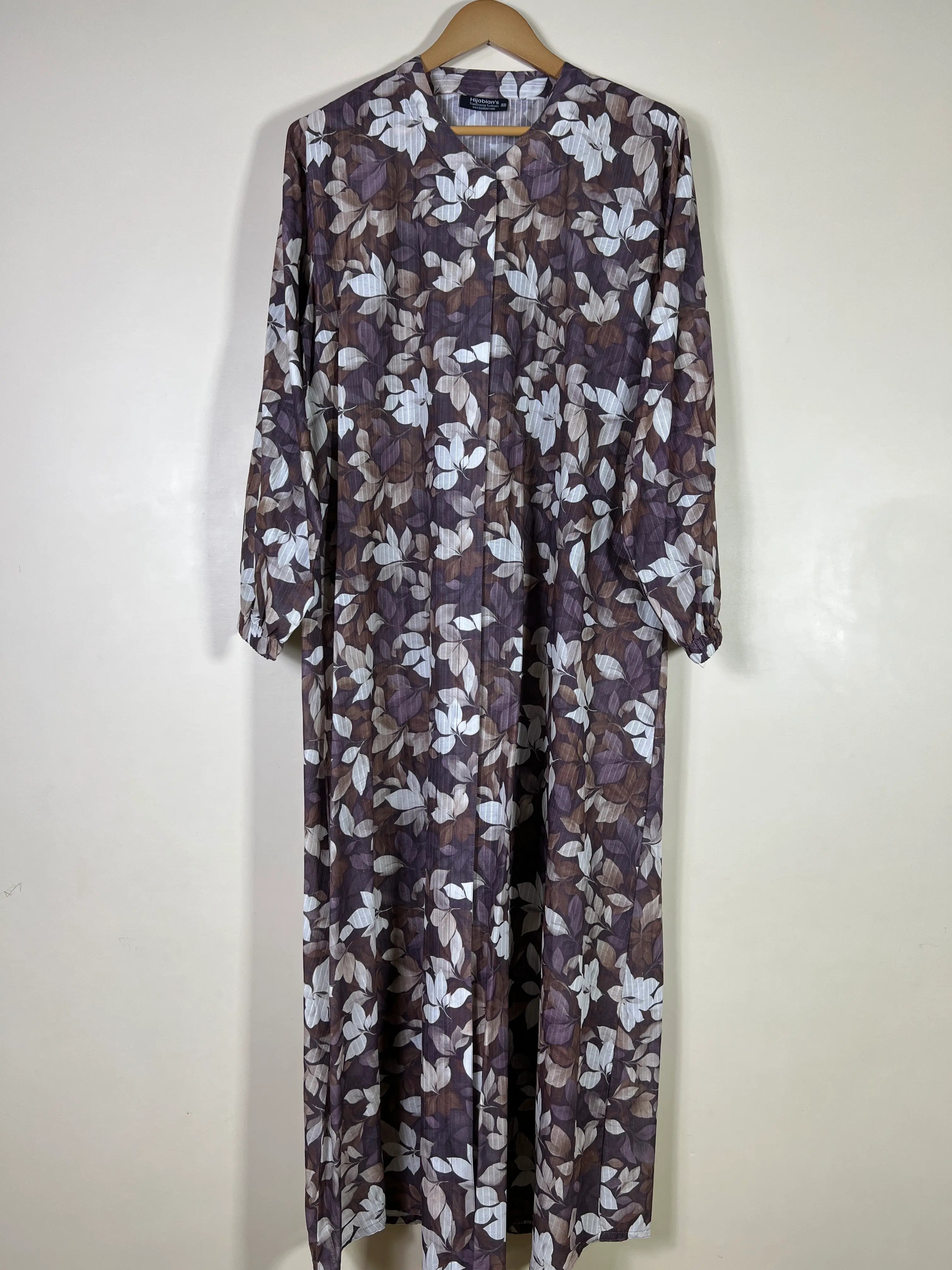 Mocha Brown - Arabic Lawn Abaya HJ1682