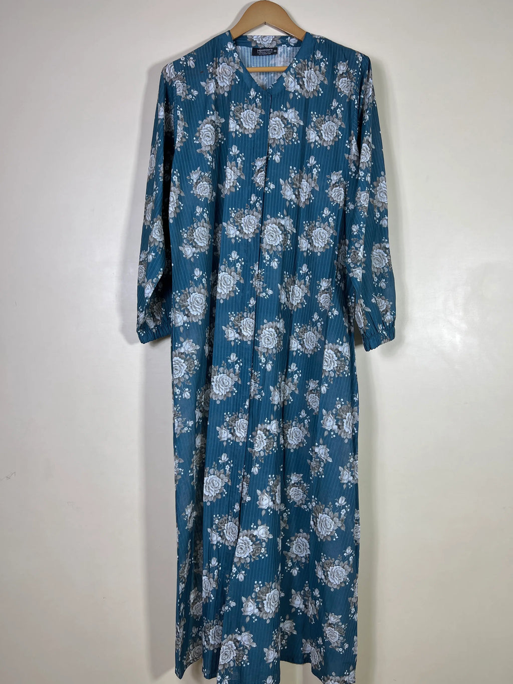 Teal Blue - Arabic Lawn Abaya HJ1685