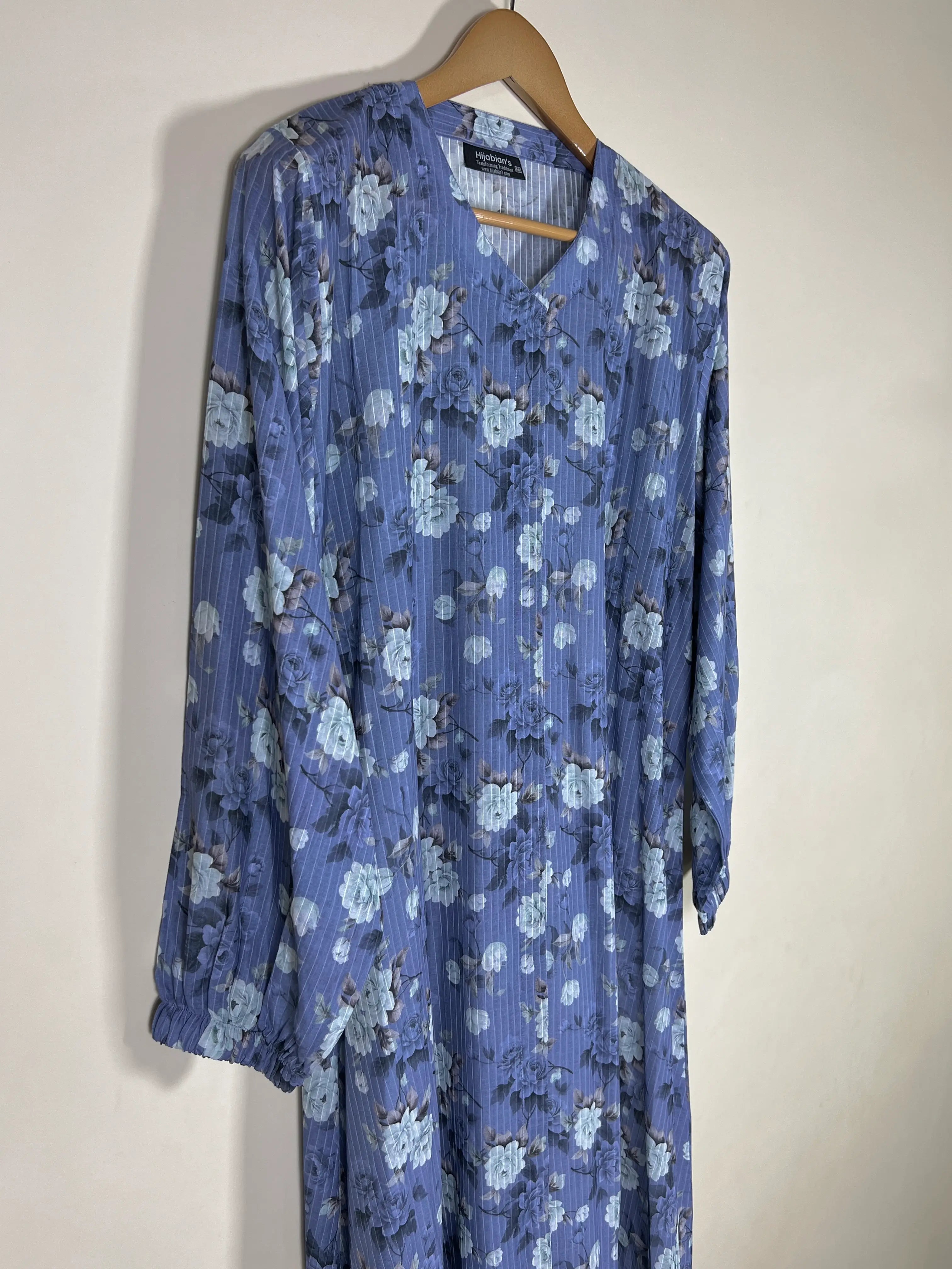 Lavender Blue - Arabic Lawn Abaya HJ1686