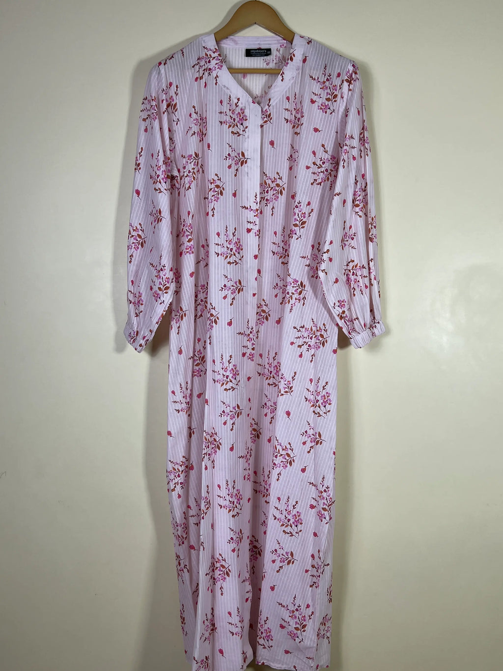Light Pink- Arabic Lawn Abaya HJ1687