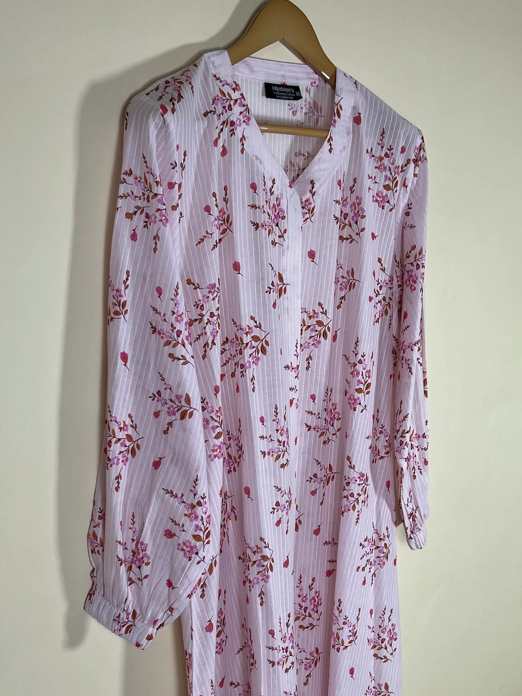 Light Pink- Arabic Lawn Abaya HJ1687