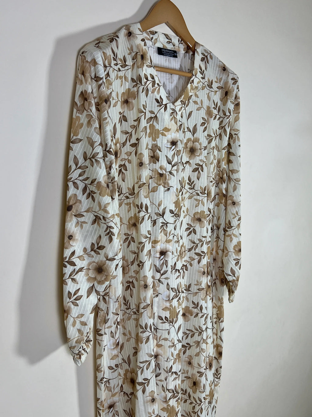 Beige Cream - Arabic Lawn Abaya HJ1690