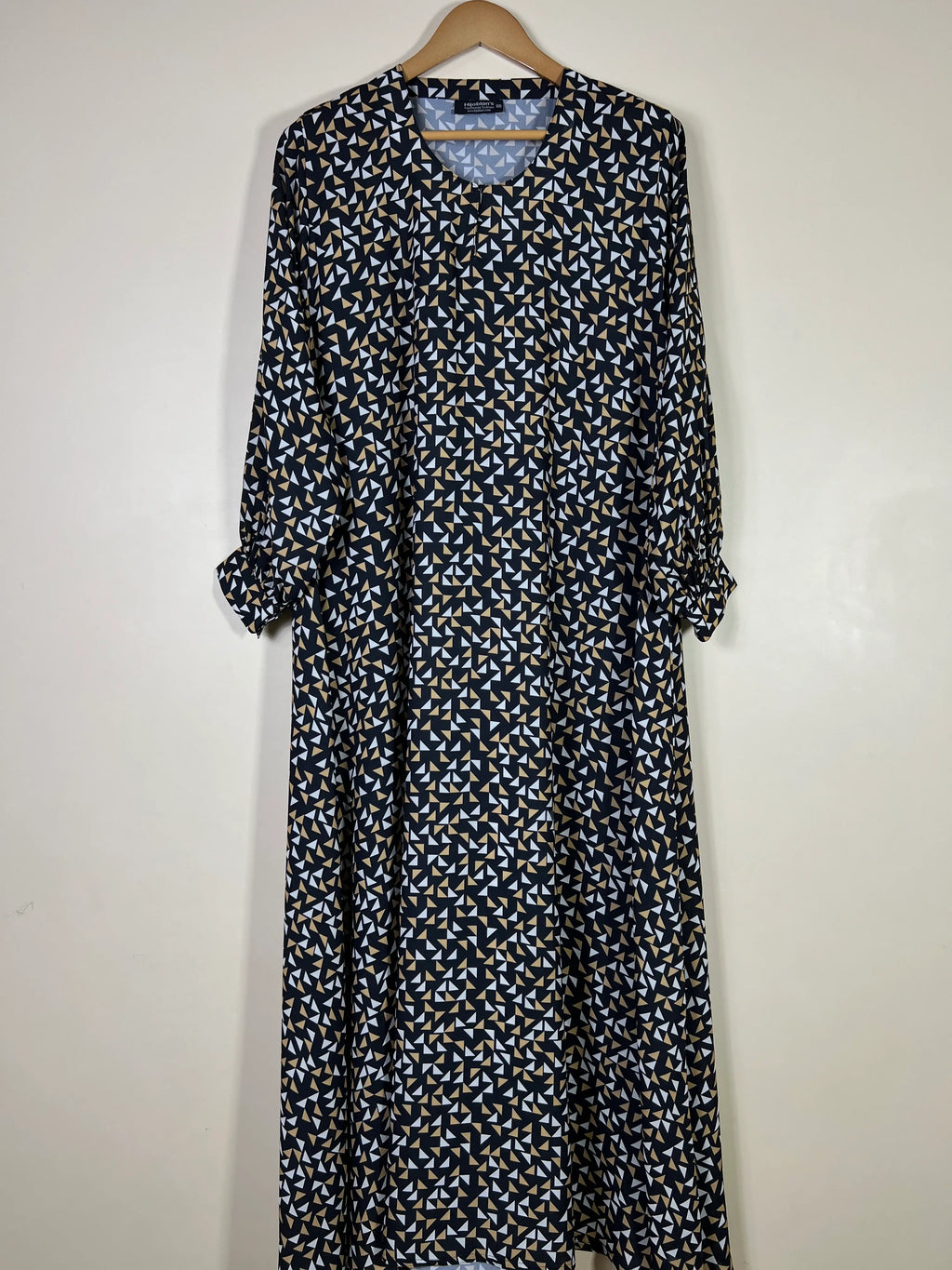 Black - Printed Maxi Abaya HJ1693