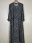 Black - Printed Maxi Abaya HJ1693