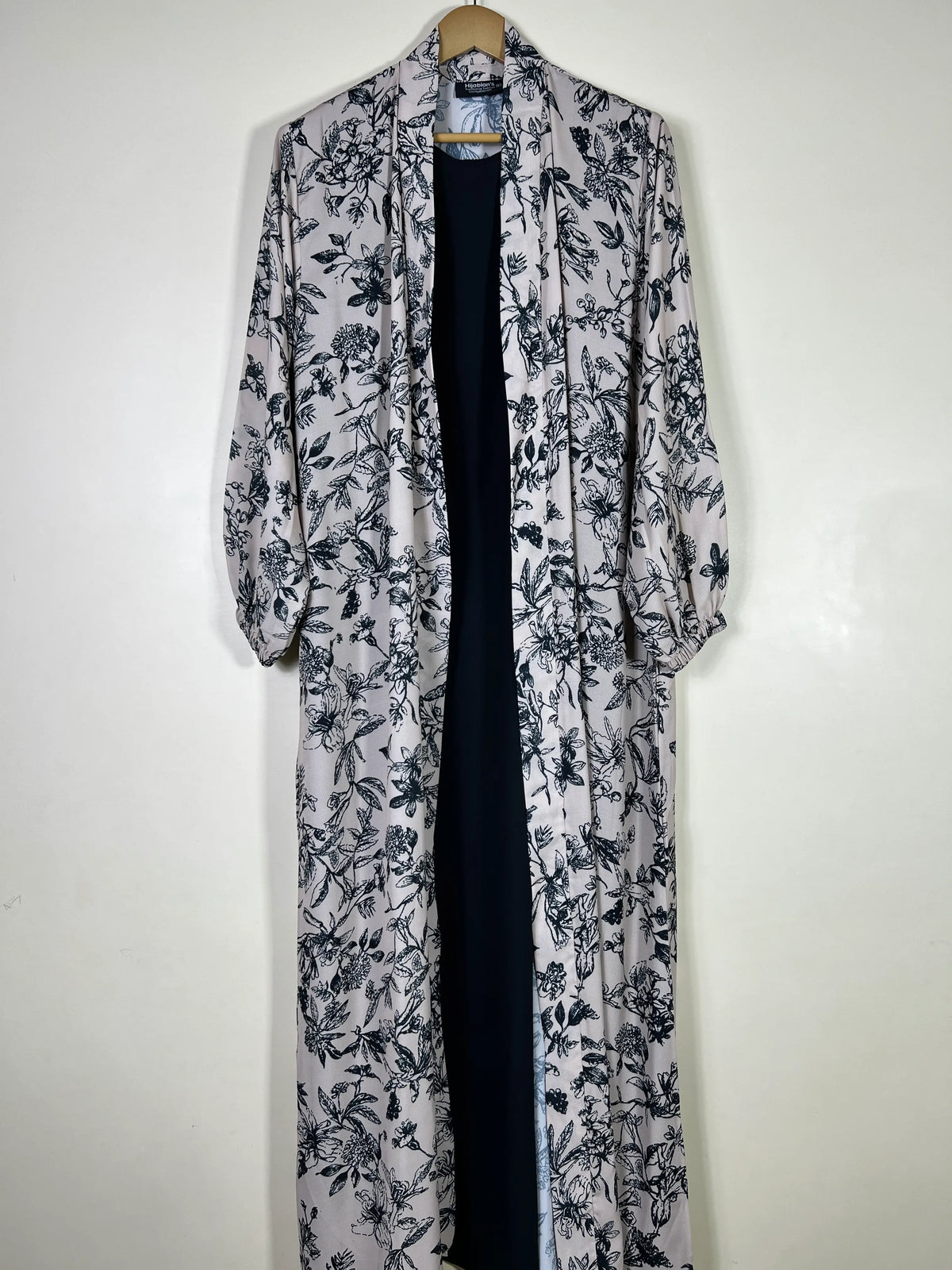 Ivory - Attached Inner Chic Abaya HJ1695 Main image