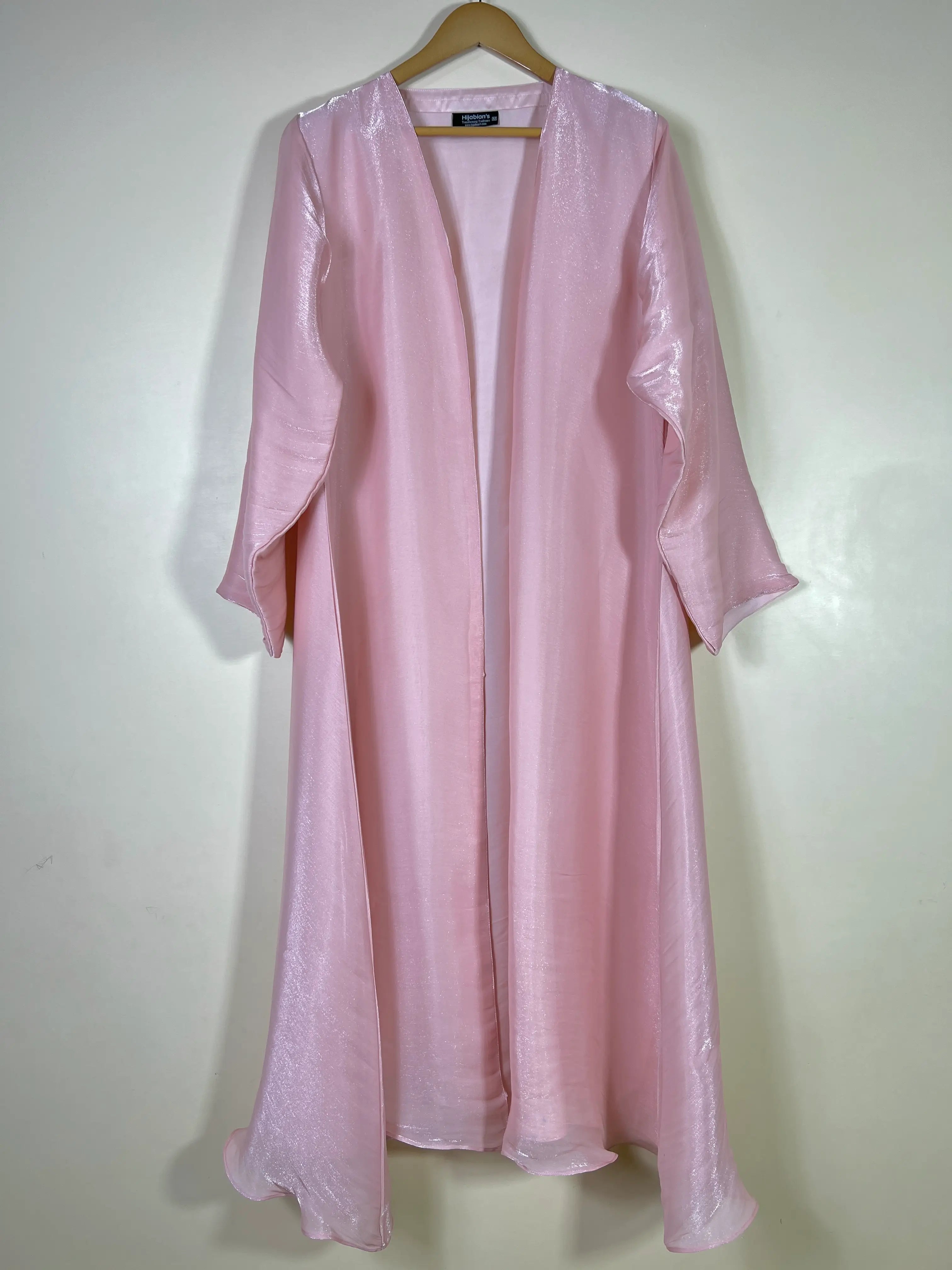 Blush Rose -  Zareen Crinkle Silk Abaya HJ1707