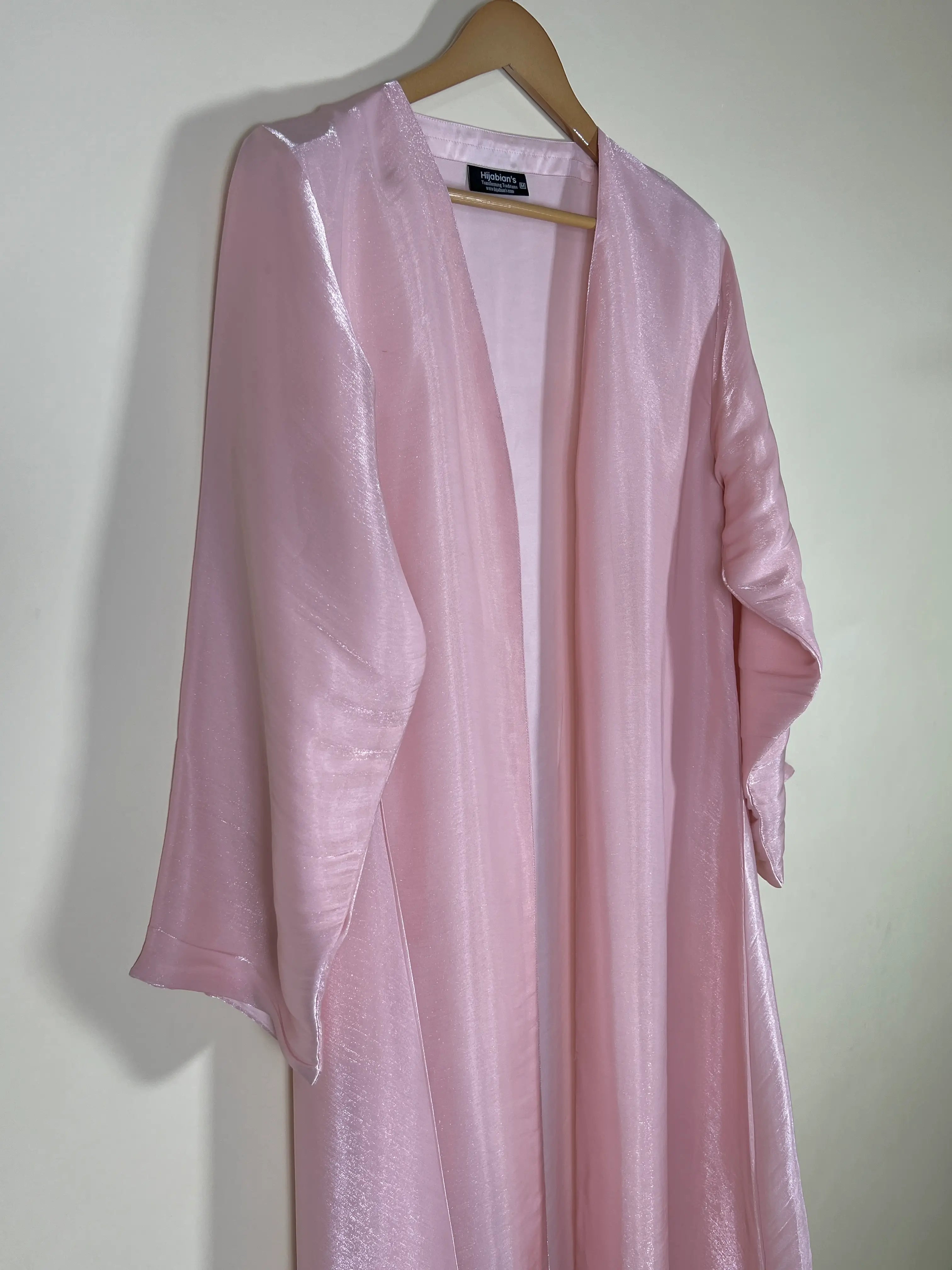 Blush Rose -  Zareen Crinkle Silk Abaya HJ1707