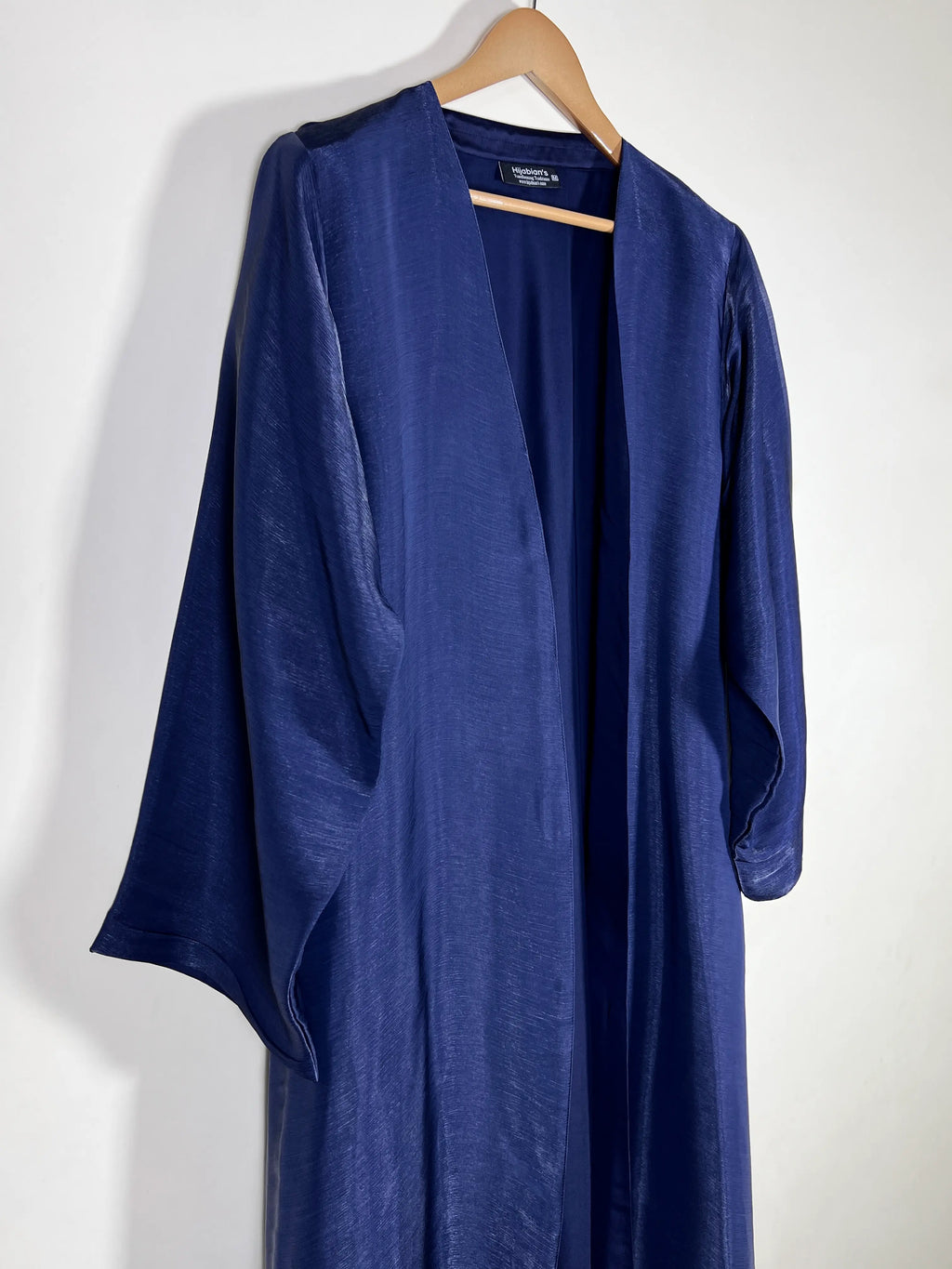 Midnight Navy -  Zareen Crinkle Silk Abaya HJ1708