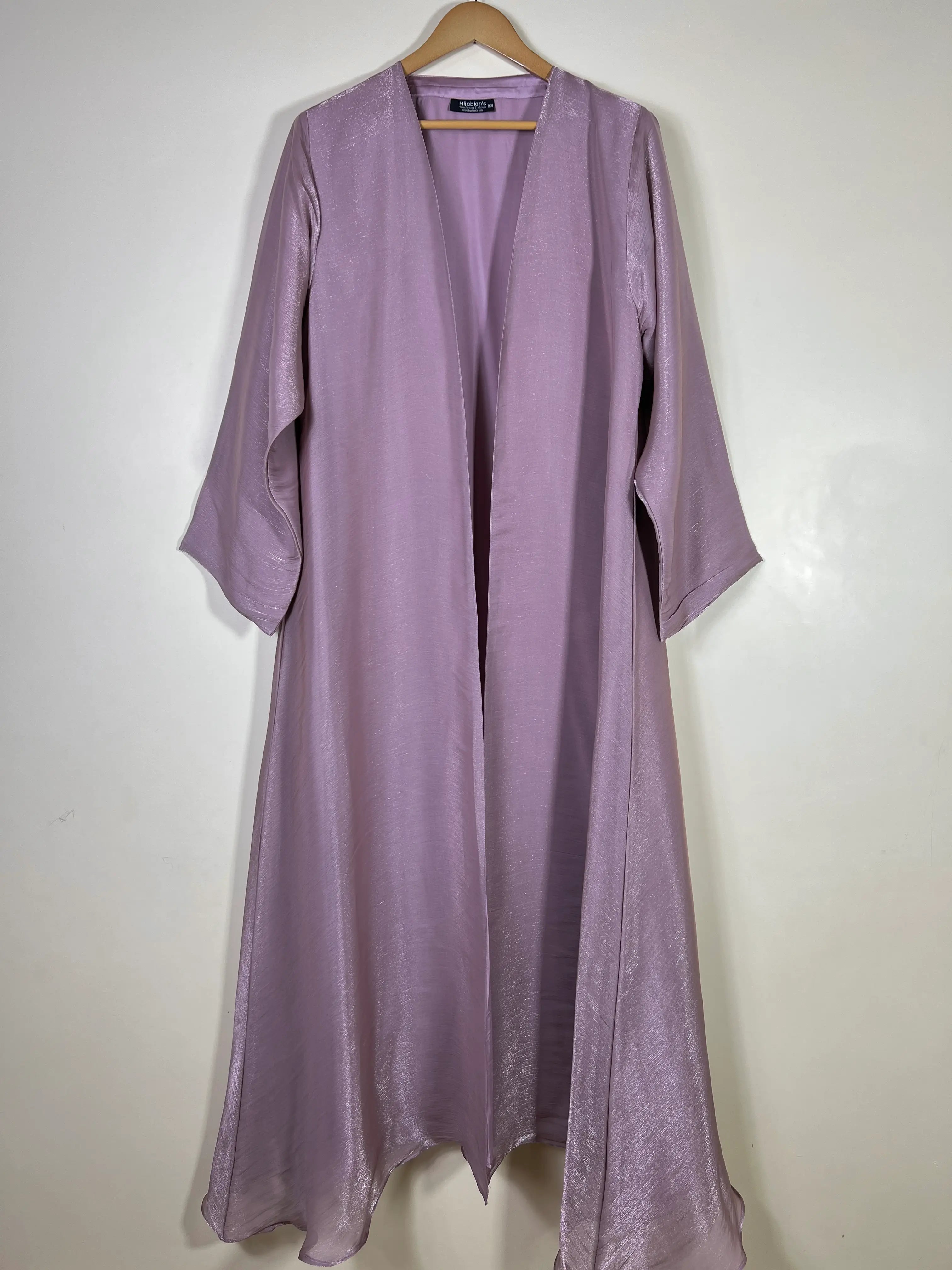 Lavender Mist -  Zareen Crinkle Silk Abaya HJ1706