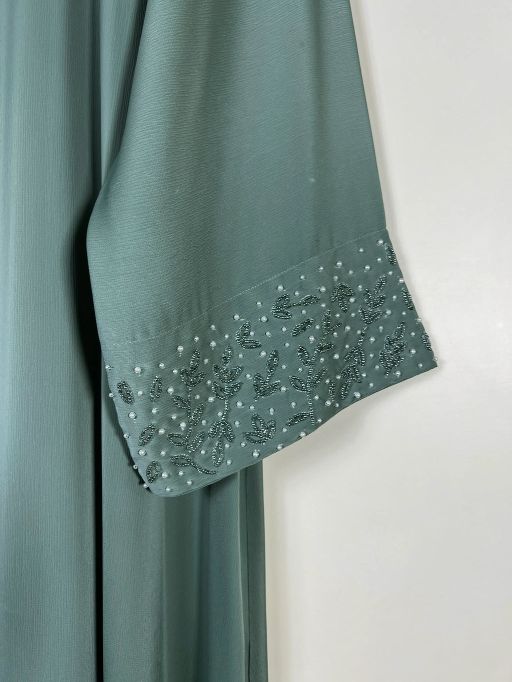 Sage Green - Majesty of Handwork Abaya HJ1698
