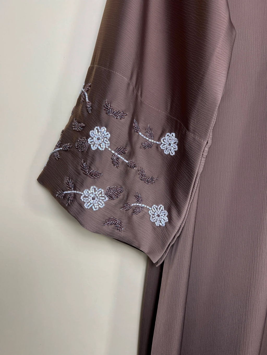 Mocha Taupe - Ravina Handwork Abaya HJ1700