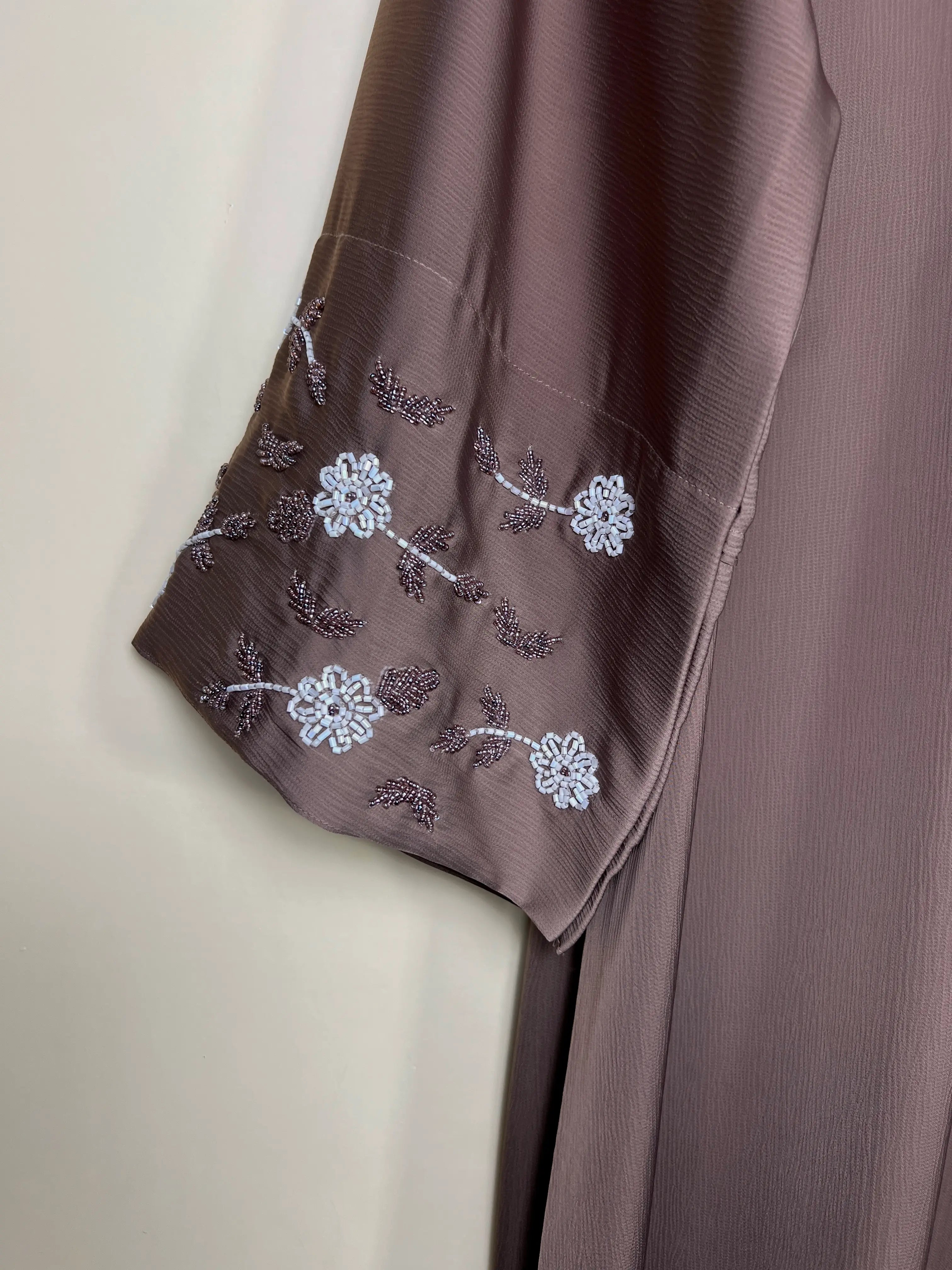 Mocha Taupe - Ravina Handwork Abaya HJ1700
