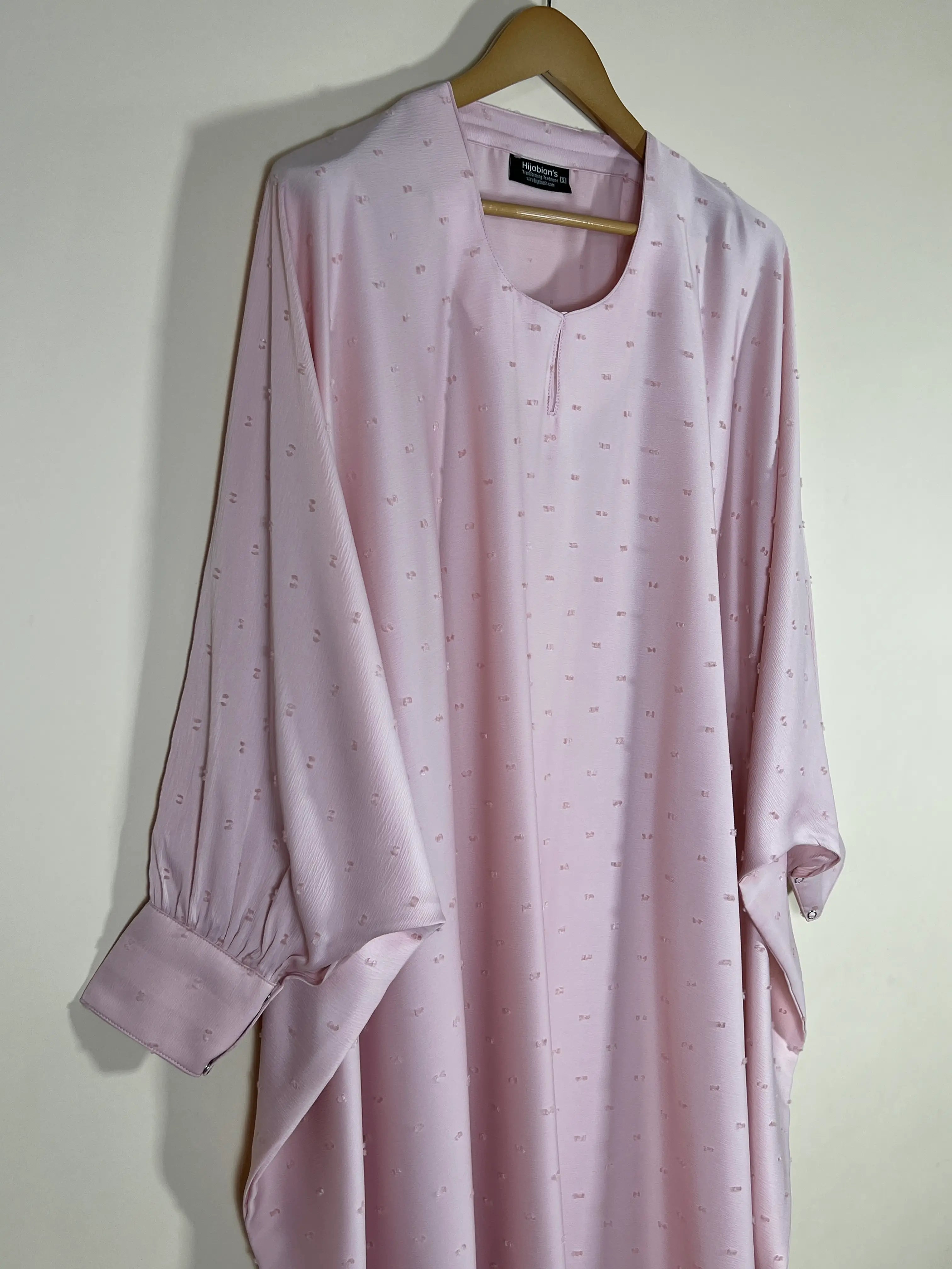 Rosé Ditsy Abaya HJ1704