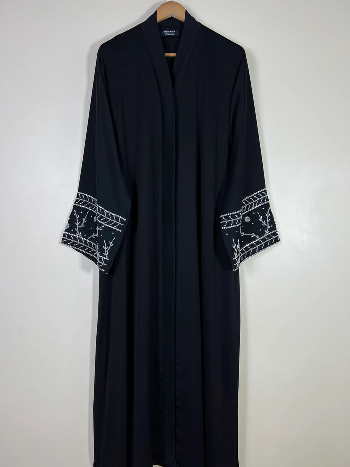 Noir Éclat Abaya - Black HJ1763