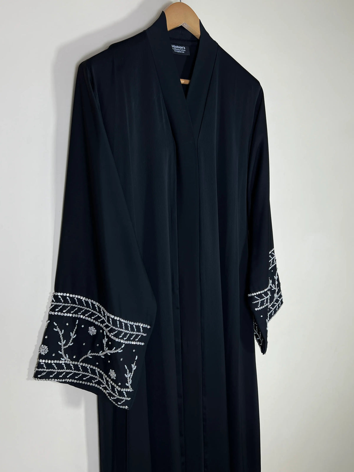 Noir Éclat Abaya - Black HJ1763