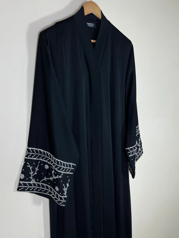 Noir Éclat Abaya - Black HJ1763