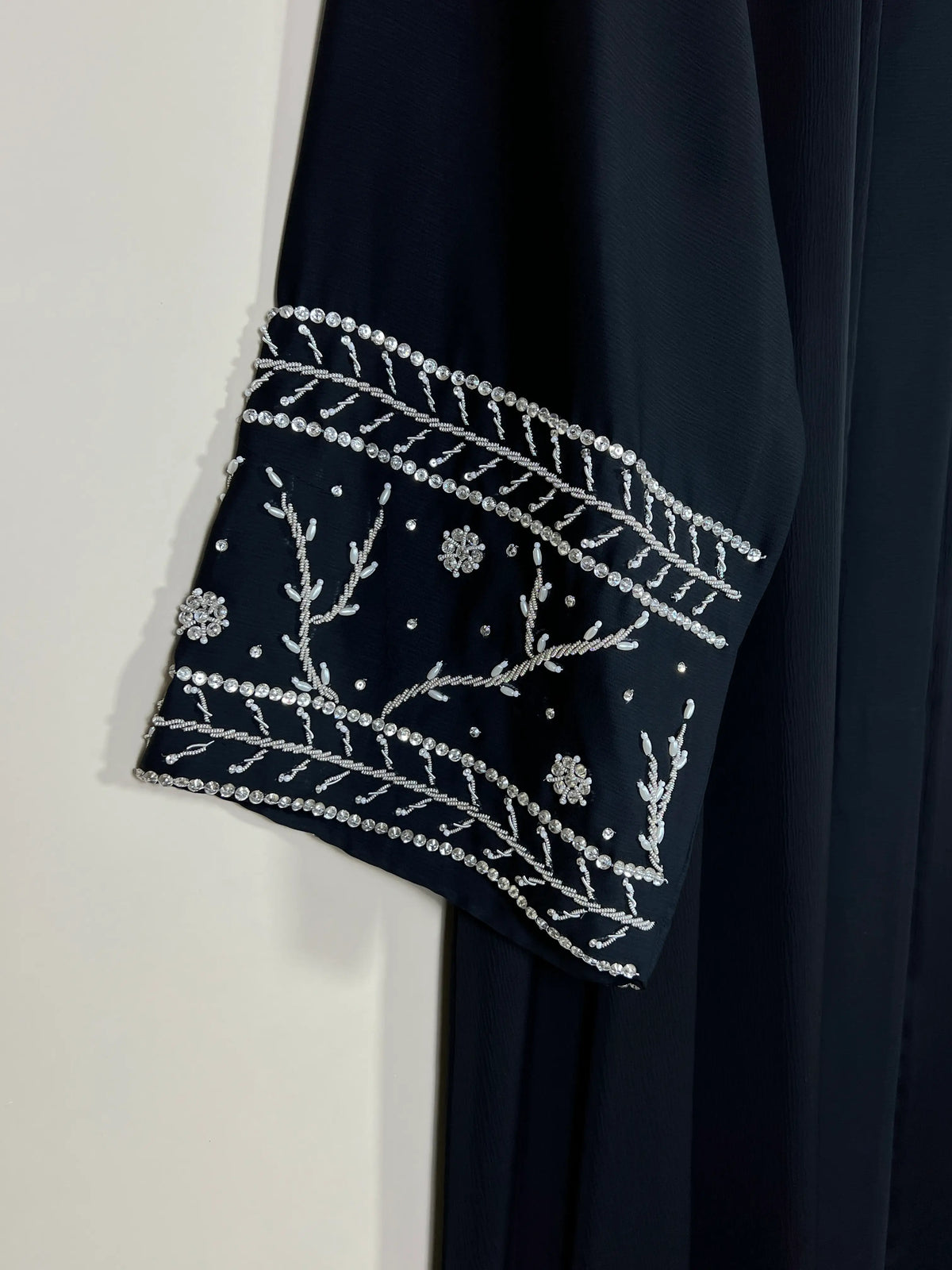 Noir Éclat Abaya - Black HJ1763