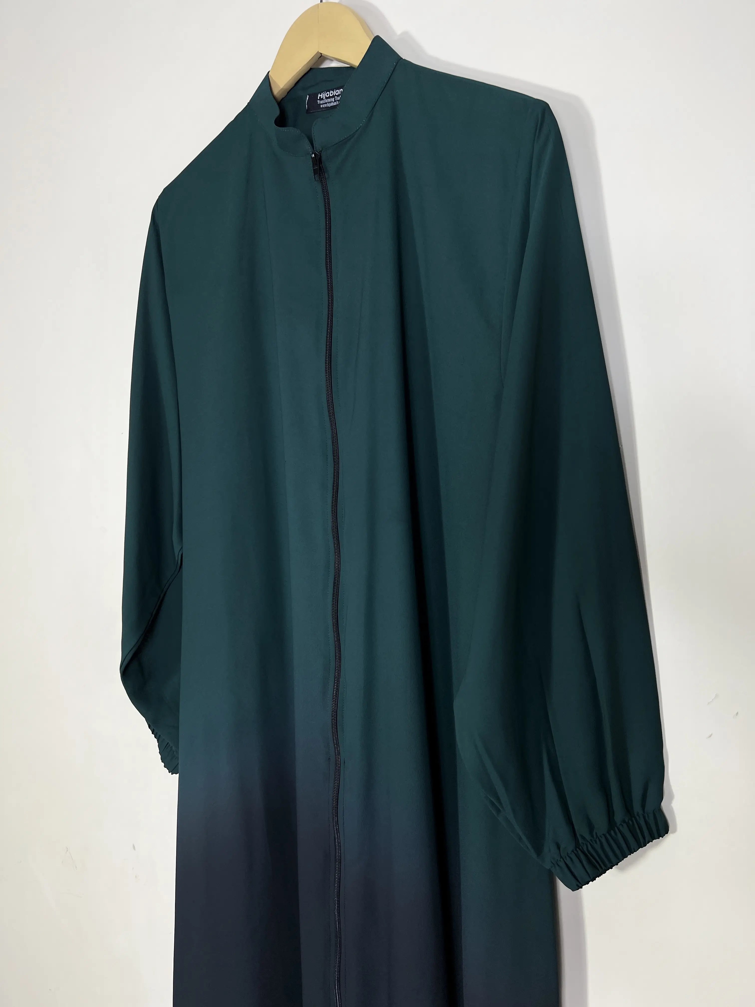 Bottle Green - Dual Essence Abaya HJ1489 Secondary image