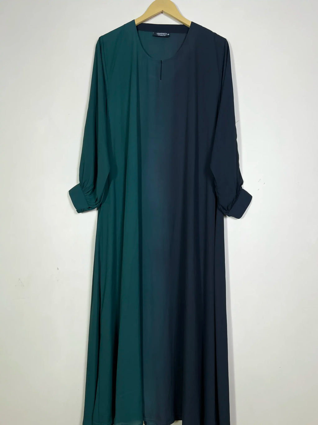 Bottle Green - Dual Tone Maxi Abaya HJ1342