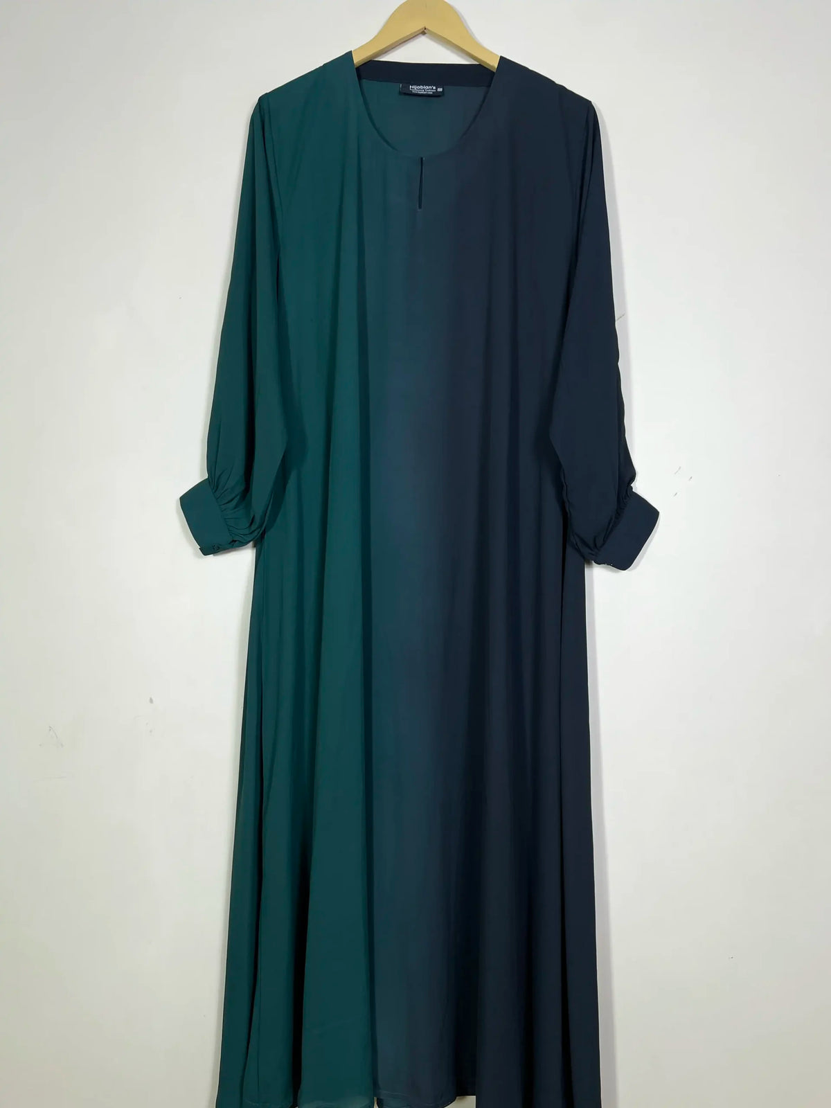 Bottle Green - Dual Tone Maxi Abaya HJ1342 Main image