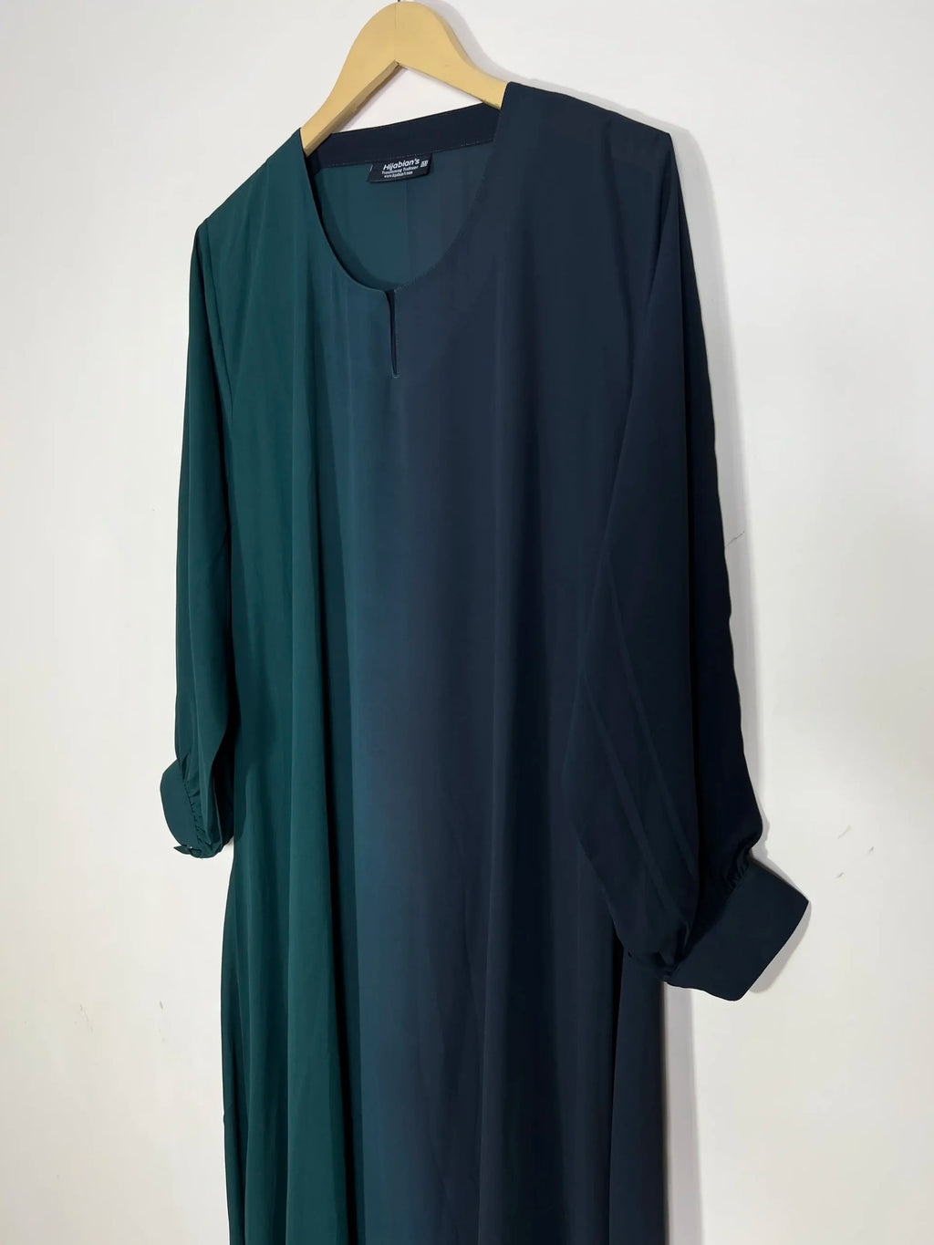 Bottle Green - Dual Tone Maxi Abaya HJ1342