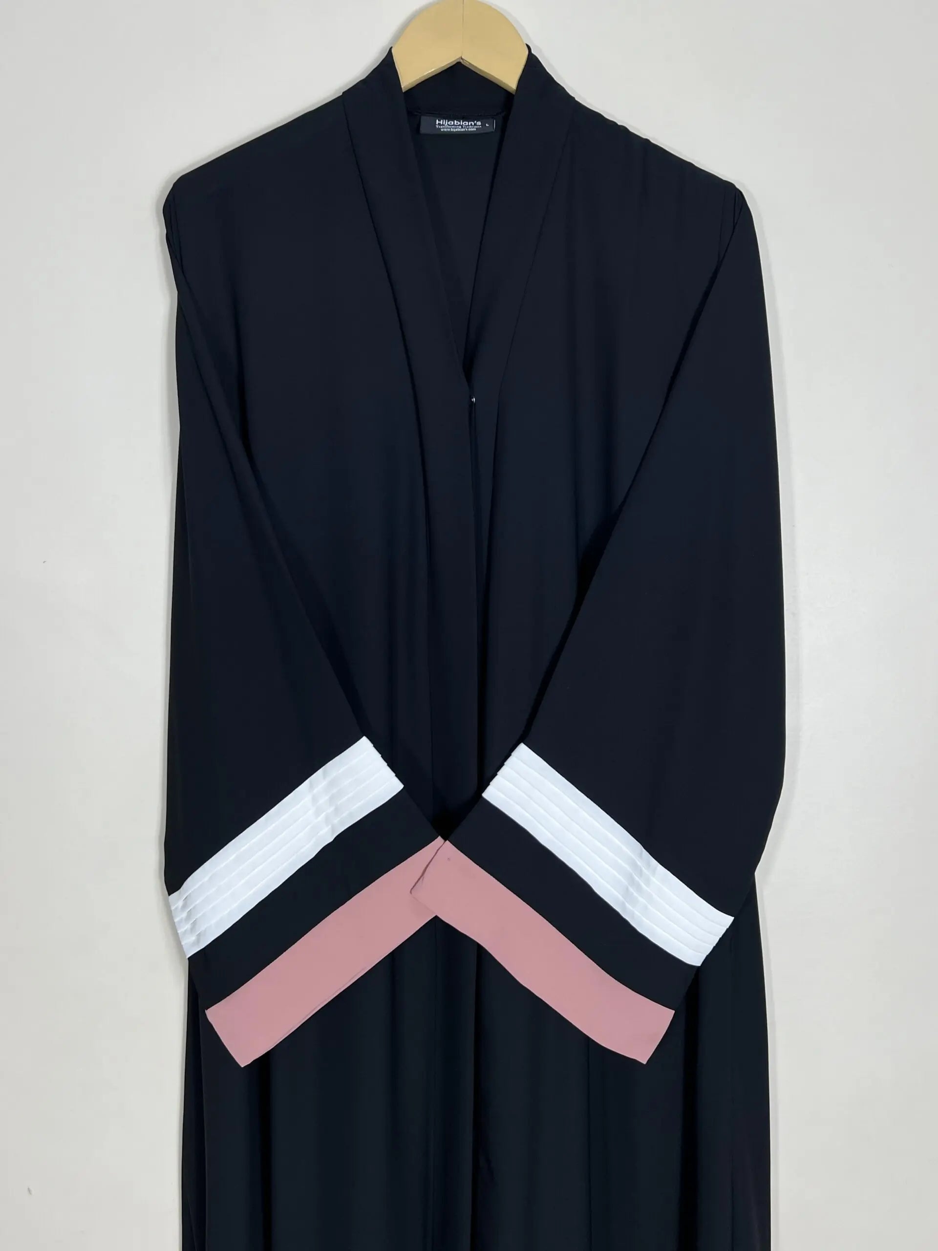 Flamingo - White Pleated Modest Abaya HJ0904 Secondary image