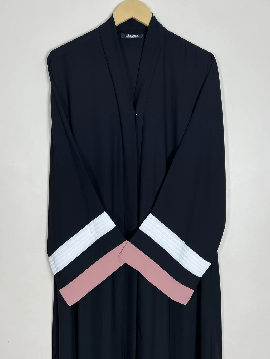 Flamingo - White Pleated Modest Abaya HJ0904