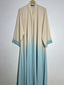 Sea Breeze Ombre Front Open Abaya