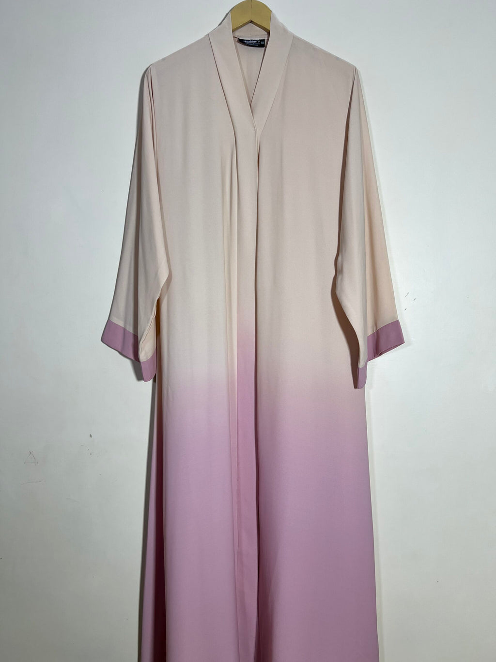 Blush Rose Ombre Front Open Abaya