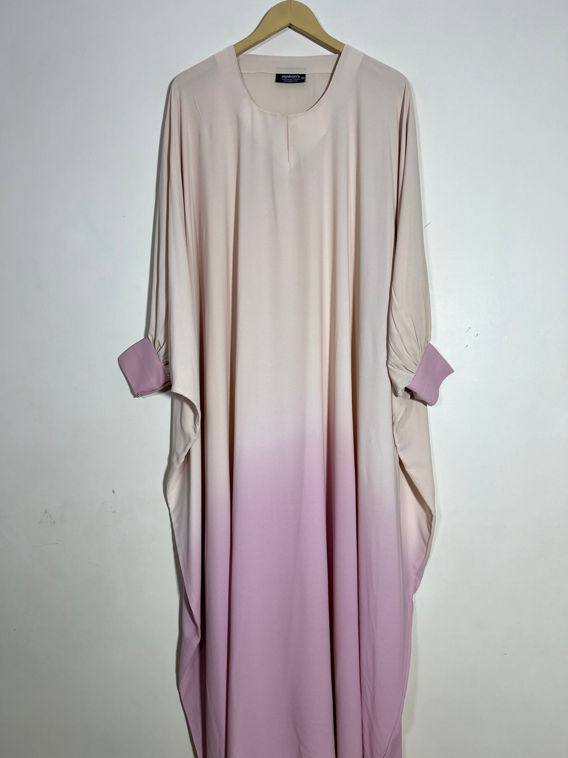 Blush Rose Ombre Butterfly Abaya