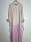 Blush Rose Ombre Butterfly Abaya
