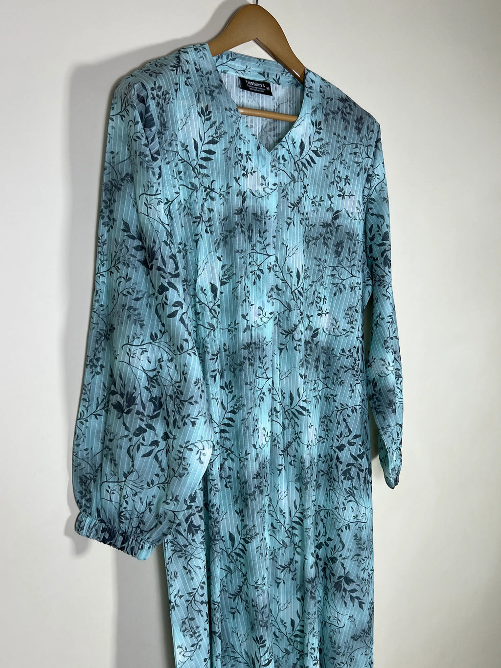 Ice Blue - Arabic Lawn Abaya HJ1728