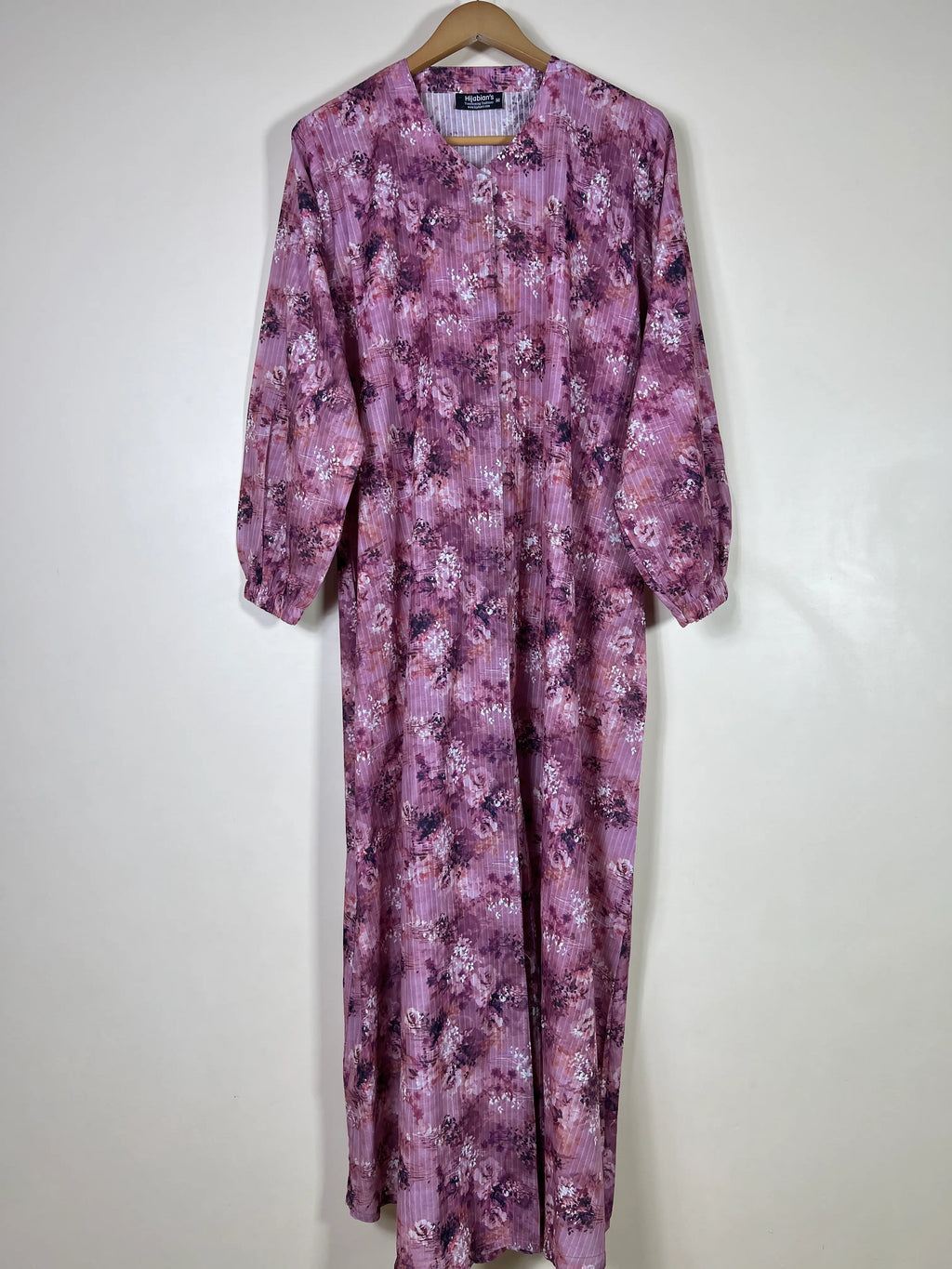 Plum Mist - Arabic Lawn Abaya HJ1732