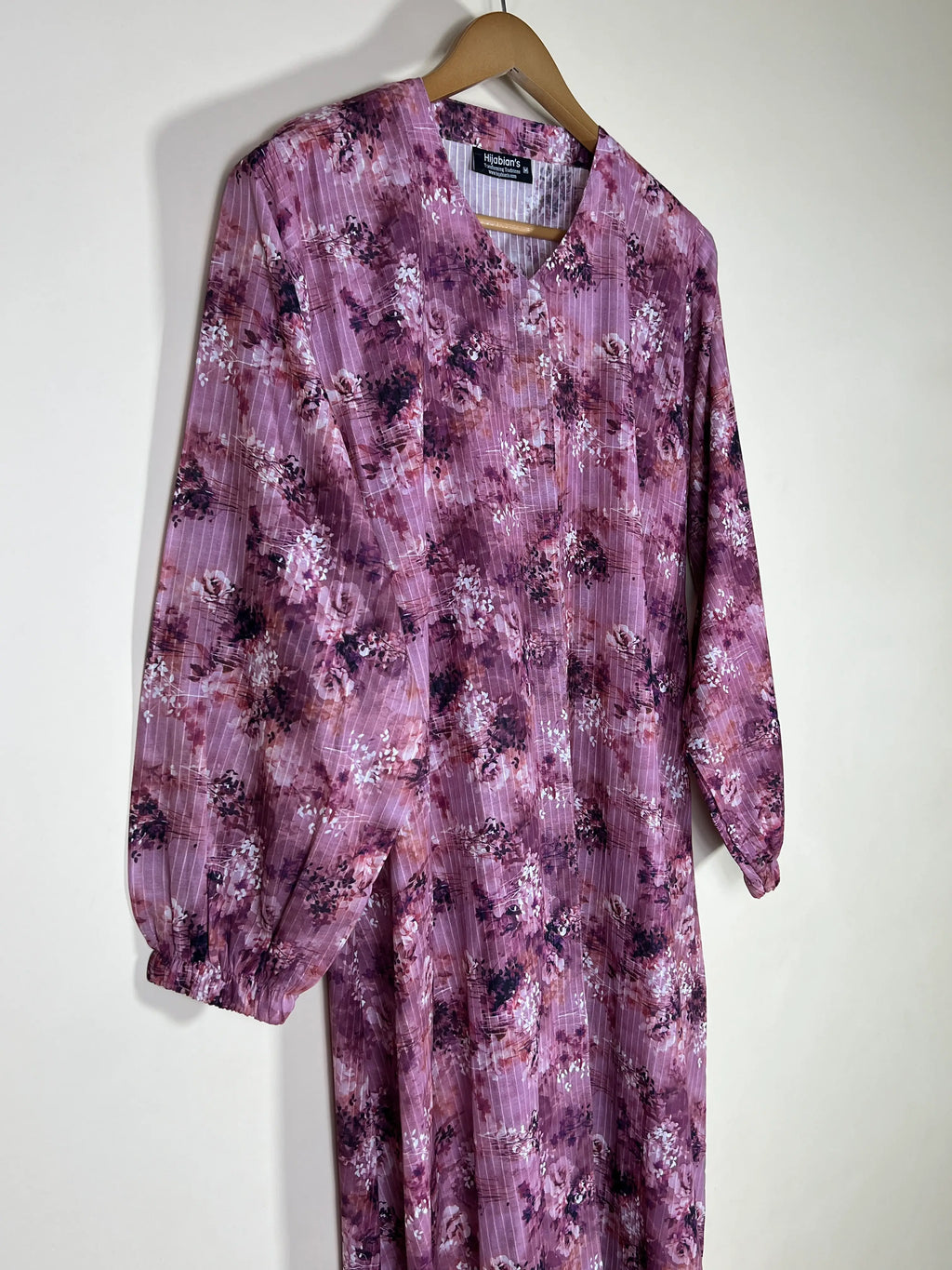 Plum Mist - Arabic Lawn Abaya HJ1732