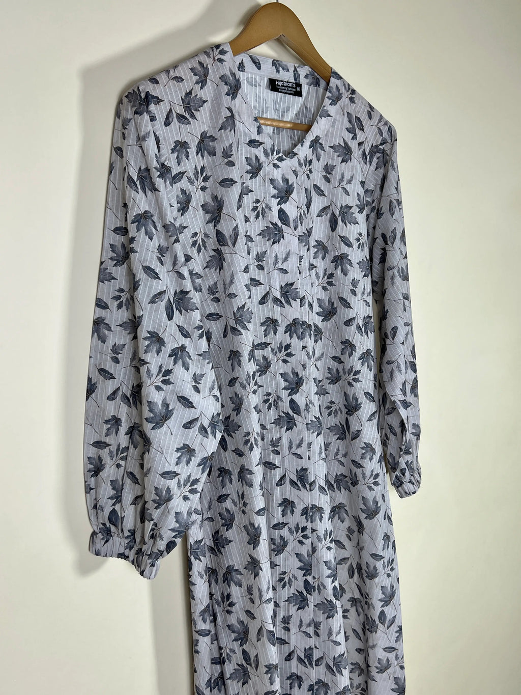 Slate Grey - Arabic Lawn Abaya HJ1733
