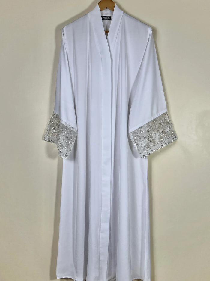 Off White - Gleam of Reverie Abaya - HJ1722