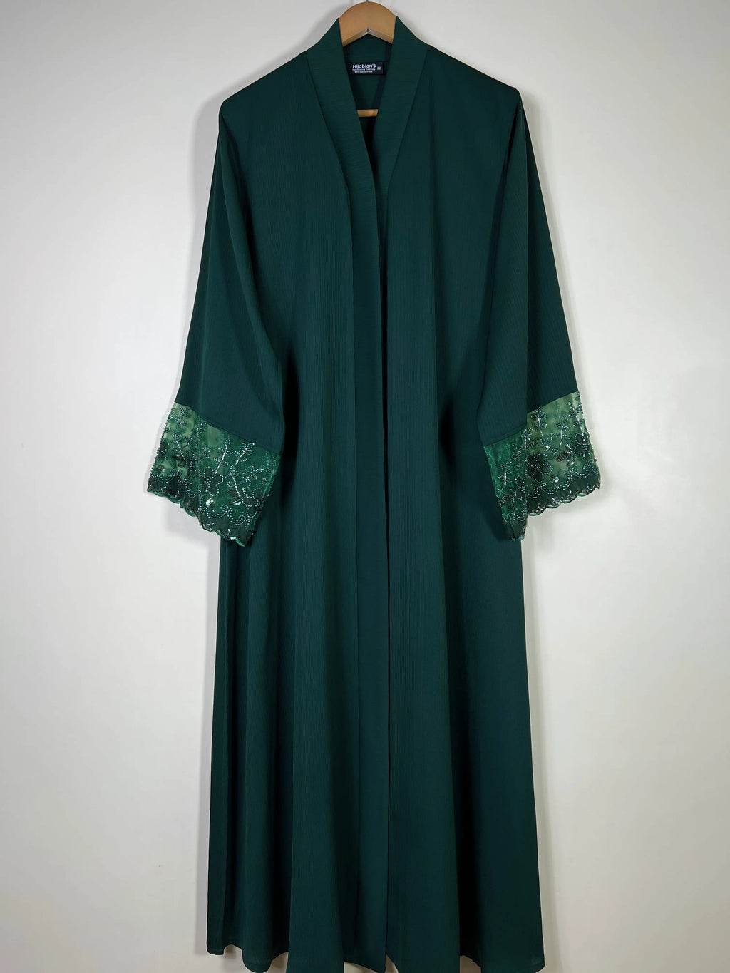 Bottle Green - Gleam of Reverie Abaya - HJ1721