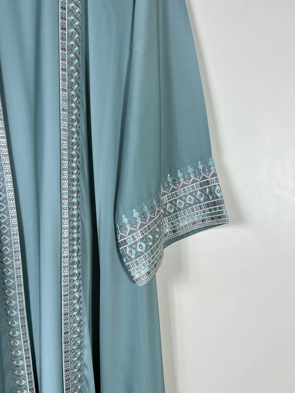 Sage Green - Canvas Layer Abaya HJ1727
