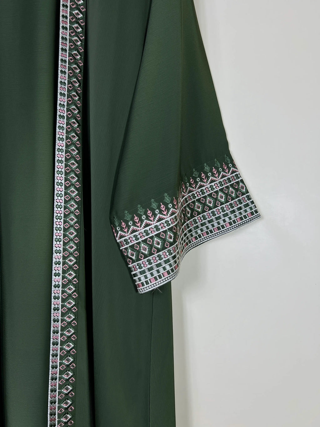 Olive Green - Canvas Layer Abaya HJ1725
