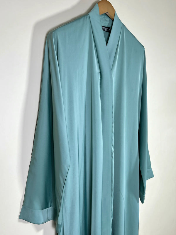 Sage Green - Grace Open Abaya HJ1735