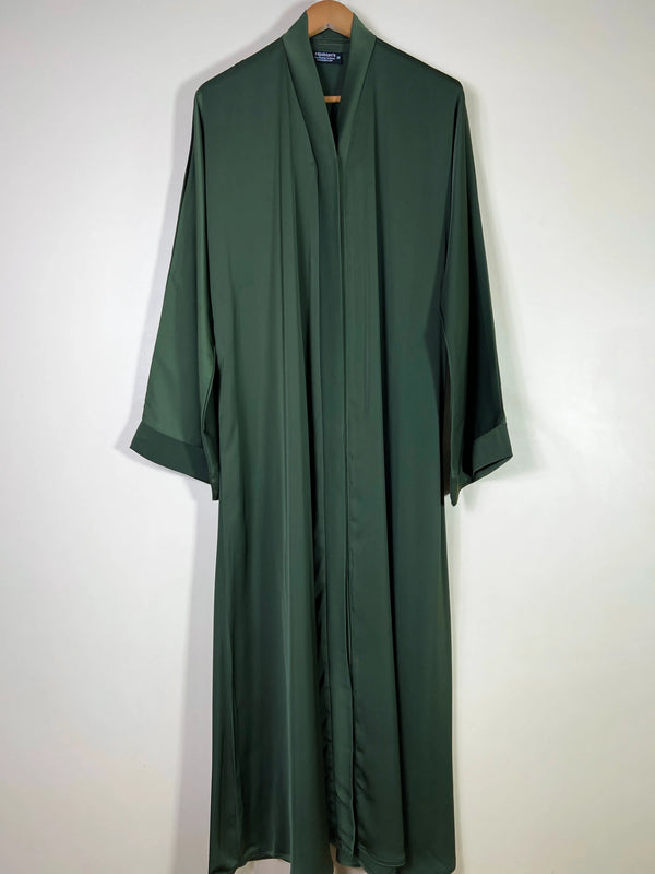 Olive Green - Grace Open Abaya HJ1738