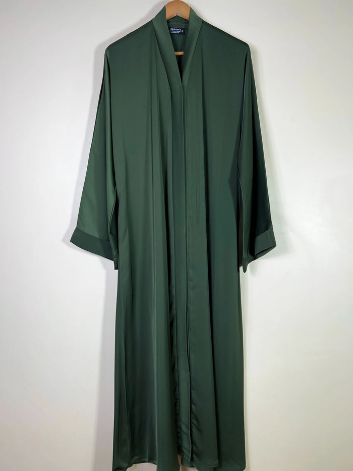 Olive Green - Grace Open Abaya HJ1738