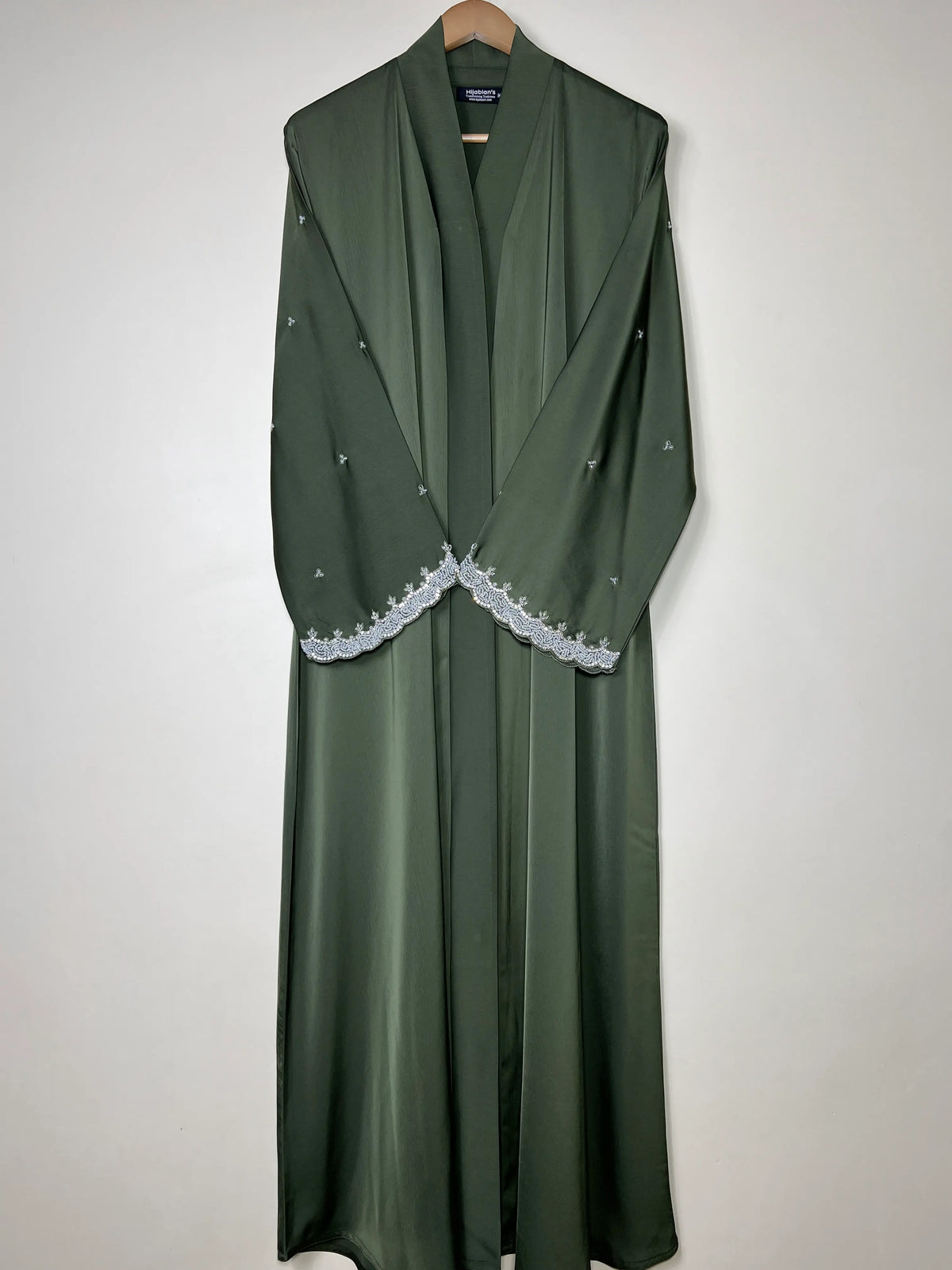 Nisa Luxe Abaya - Olive Green HJ1744